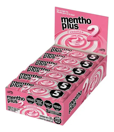 Menthoplus Creamix Frutilla X12und. - Arcor Oficial