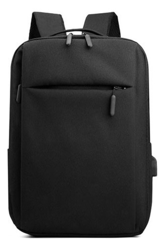 Mochila Masculina Curso Viagem Trabalho Carregador Celular Cor Preta