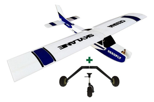 Aeromodelo Cessna + Adesivos, Linkagem, Trem De Pouso, Kit 2