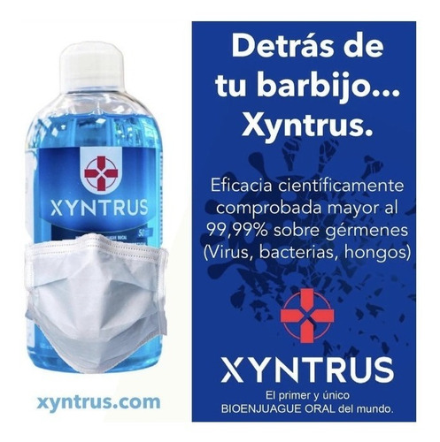 Bioenjuague Bucal Sin Alcohol Xyntrus Brix Covid Bacterias