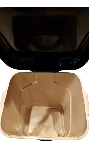Cesto Para Basura Con Pedal 20 Litros Plastic Trends Color NEGRO/IVORY