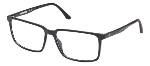 Lentes De Vista Transparente Harley Davidson Hd50021002 Color Negro Talla M