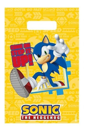 Bolsas Para Dulces Sonic Sega 6 Unidades Party Express