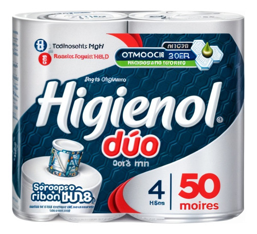 P. Higieníco Higienol Duo 2ble Hoja 50mt 4r