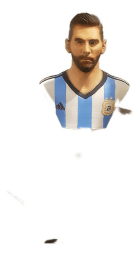 Busto Messi Argentina Pintado A Mano Impresa En 3d