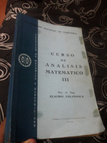 Libro Curso De Análisis Matemático Tomo 3 Uni Salamanca 