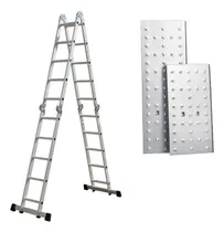 Comprar Escalera Andamio Aluminio 3.4 Mts 12 Escalones + Chapones