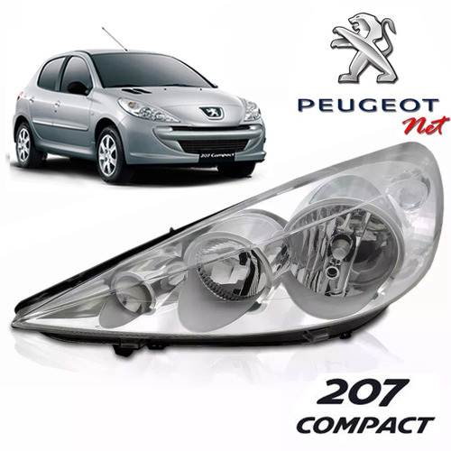 Optica Izquierda Peugeot 207 Compact Simil Original