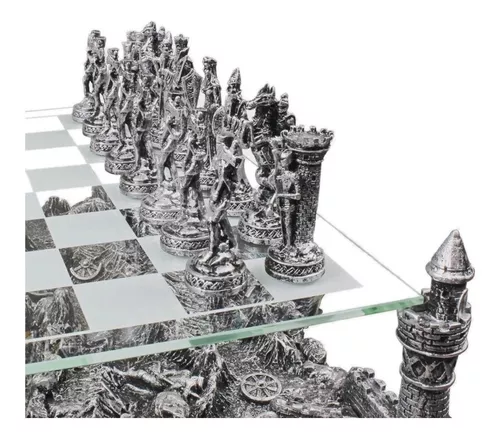 Jogo de xadrez medieval de luxo La Reconquista (1) - Madeira - Catawiki