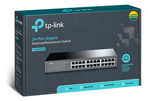 Switch Tp-link Gigabit 24 P Tl Sg1024d Rack O Escritorio