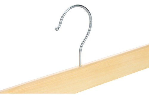 20 Ganchos Para Ropa De Madera Con Clip Antideslizantes Natural
