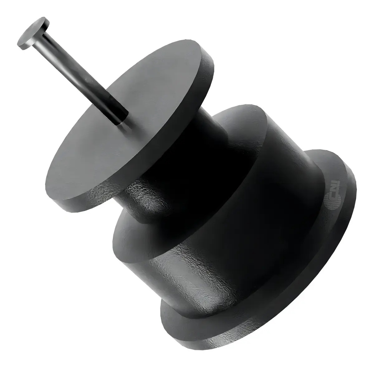 100un Isolador Roldana 36mm Prego Passagem Fio Cerca Elétrica Mourão Madeira Profiplast