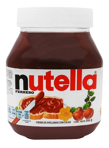 Crema De Avellanas Nutella Ferrero 650 Grs 2 Pack Ipg