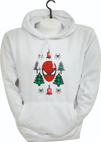 Buzos Hoodies Navideño Spiderman Navidad Hombre Araña Marvel