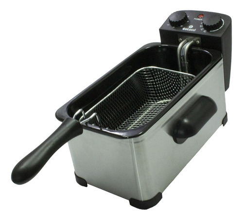 Imagen 2 de 5 de Freidora Electrica Colucci 3 Litros 2000 Watts Fryer-3l 130° A 190°