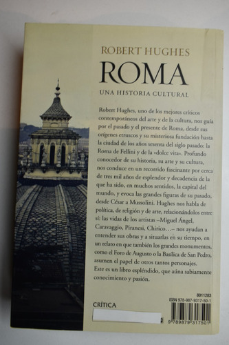 Roma: Una Historia Cultural Robert Hughes C214 (Usado)