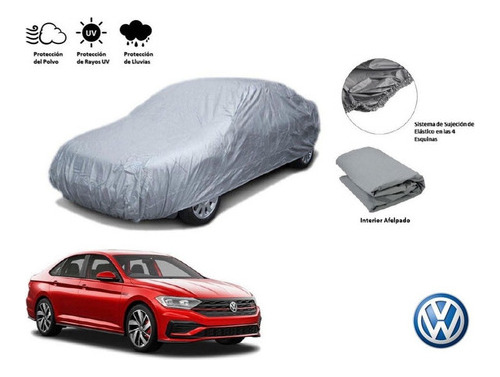 Cubierta Funda Cubreauto Afelpada Vw Jetta A7 1.4t 2021