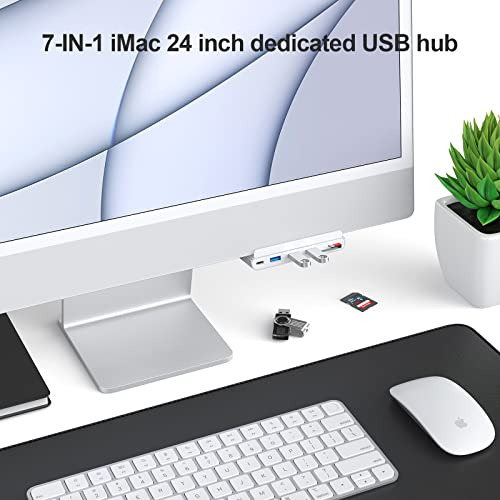 Hub Usb C Gewokliy Para iMac De 24 Pulgadas, Hub Usb C 7 En