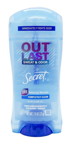 Secret Desodorante Clear Gel Outlast Completely Clean