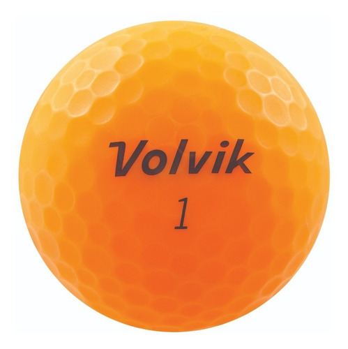 Pelotas Golf Volvik Vivid, 12 Pz. Color Naranja Mate.