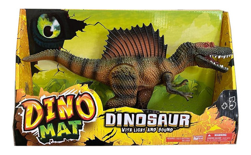 Dinomat Dinosaurio Con Luz Y Sonido 34 Cm Lny Ik0118