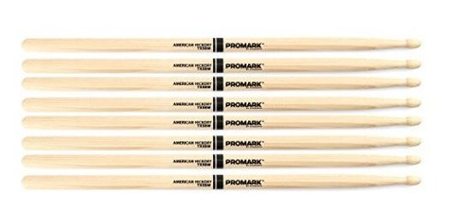 Promark Hickory Classic 5b, Paquete De 4 (tx5bw-4p)