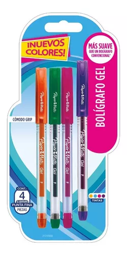 Boligrafo Borrable Paper Mate Erasabel Tinta de Gel 0.7 mm Colores Surtidos  (67800)