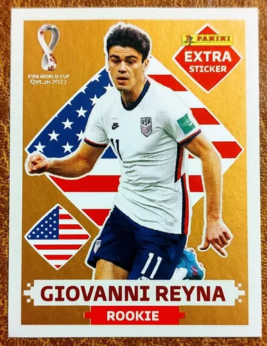 Imagen 1 de 4 de Figurita Extra Sticker Qatar 2022 - Giovanni Reyna Bronce