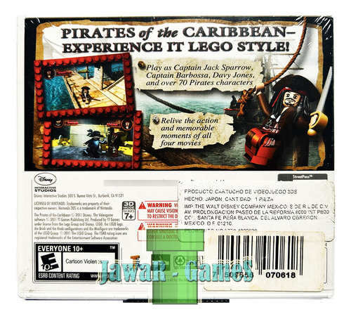 Lego Pirates Of The Caribbean Nuevo - Nintendo 2ds & 3ds
