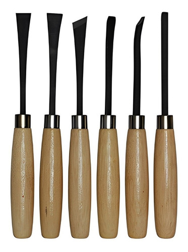 Juego Gubias 6 Piezas Dogotuls Mango Madera 17cm