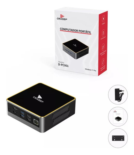 Mini Pc Desktop Cabe No Bolso Intel Core I5 Ssd 256 M.2 8gb