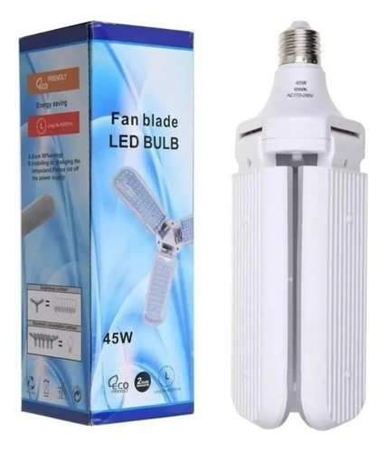 Pack X10 Ampolleta Led 45w Angulo Ajustable Gran Iluminacion