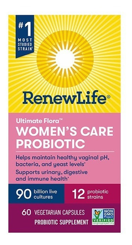 Renew Life Women's Care Probiotic - 90 Bilhões - 60 Caps