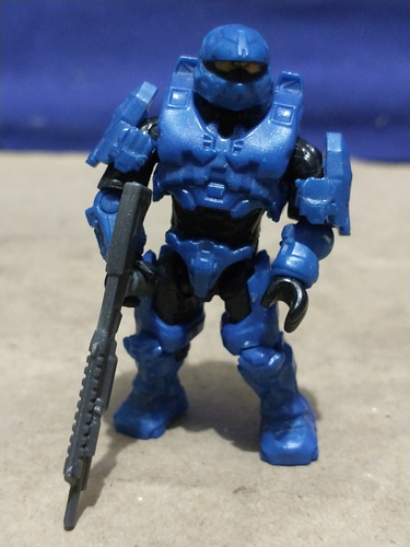 Halo Mega Construx Unsc Azul Spartan Rogue Miniatura 