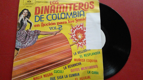 Los Dinamiteros De Colombia-en Accion Para Los Sonideros-lp 