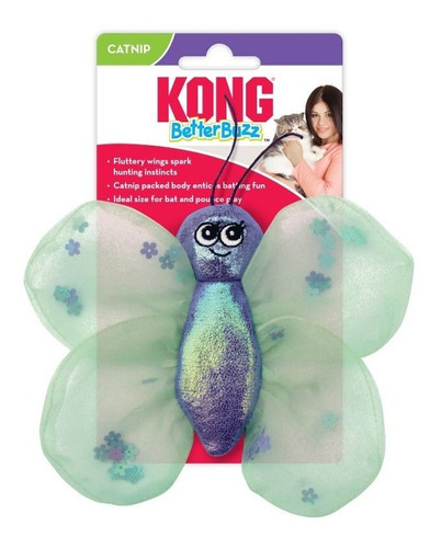 Brinquedo Para Gato Com Catnip Kong Borboleta Better Buzz