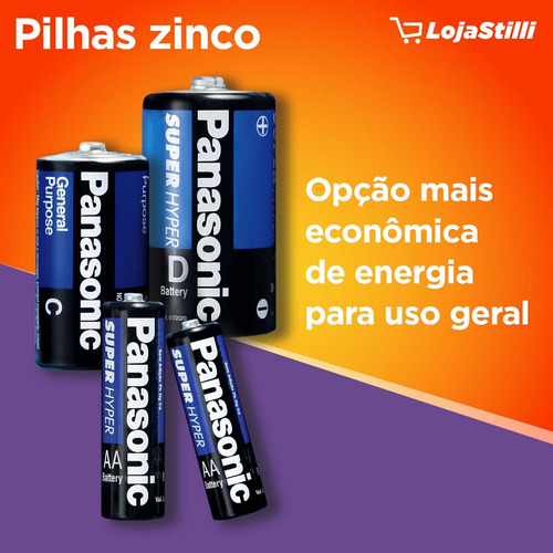 Pilha Grande D 1sh Panasonic - Bandeja C/20 Unid.
