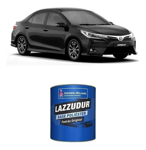 Tinta Automotiva Poliéster Preto Eclipse 209 Toyota 900ml