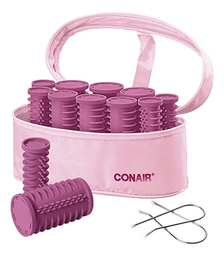 Conair Calor Instantaneo Rodillos Calientes Compactos; Rosa