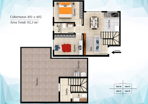 Imagem 18 de 22 de Cobertura Duplex À Venda, 2 Quartos, 1 Vaga, Parque Xangrilá - Contagem/mg - 3532