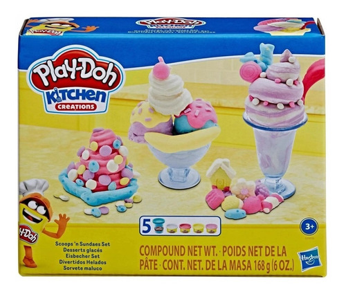 Massinha De Modelar Play Doh Sorvete Maluco Hasbro