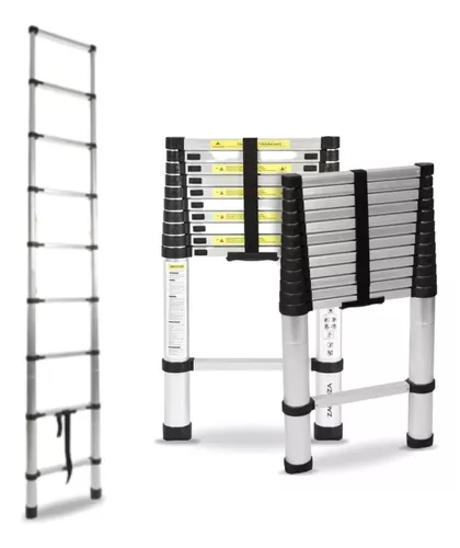 Acessórios Construção->Escadas->ESCADA TELESCÓPICA 10 DEGRAUS ALUMÍNIO