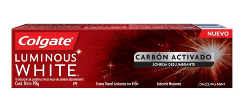 Colgate X90 Luminous White Carbon Activado X90 