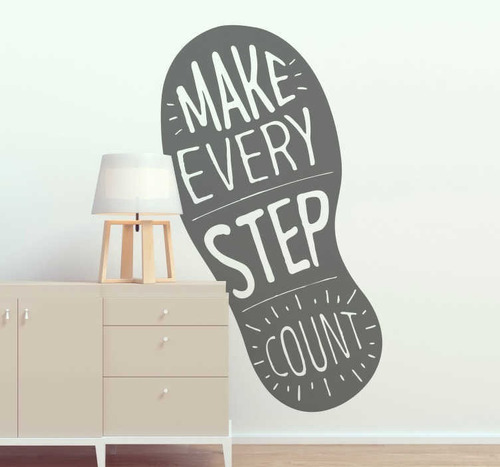 Vinilo Pared Make Every Step Count Vinil Pared