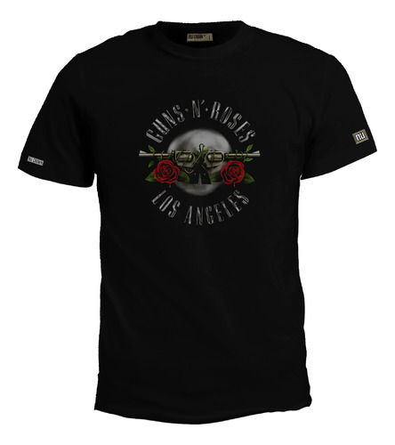 Camiseta Guns N Roses Logo Rock Metal Cool Poster Bto