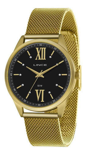 Relógio Lince Feminino Ref: Lrgh161l P3kx Casual Dourado