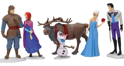Set Mini Figuras Frozen Colección Decoración Juguete Muñeca