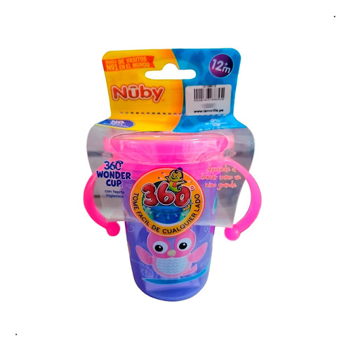 Vaso Antiderrame 360° Nuby Entrenamiento Bebé