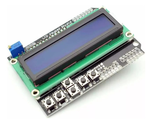 Shield Display Lcd 16x2 Con Teclado Cdmx Electrónica