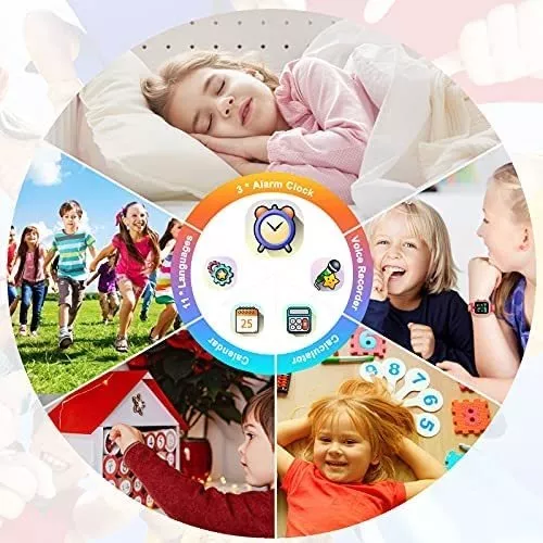 Reloj Inteligente P/niños Ralehong De 3-6 Años - Rosa